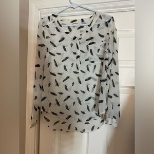 Merona Feather Print Top
